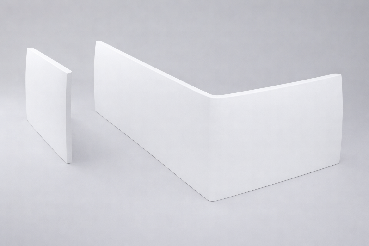 2 1/2 Modern Curved Valance